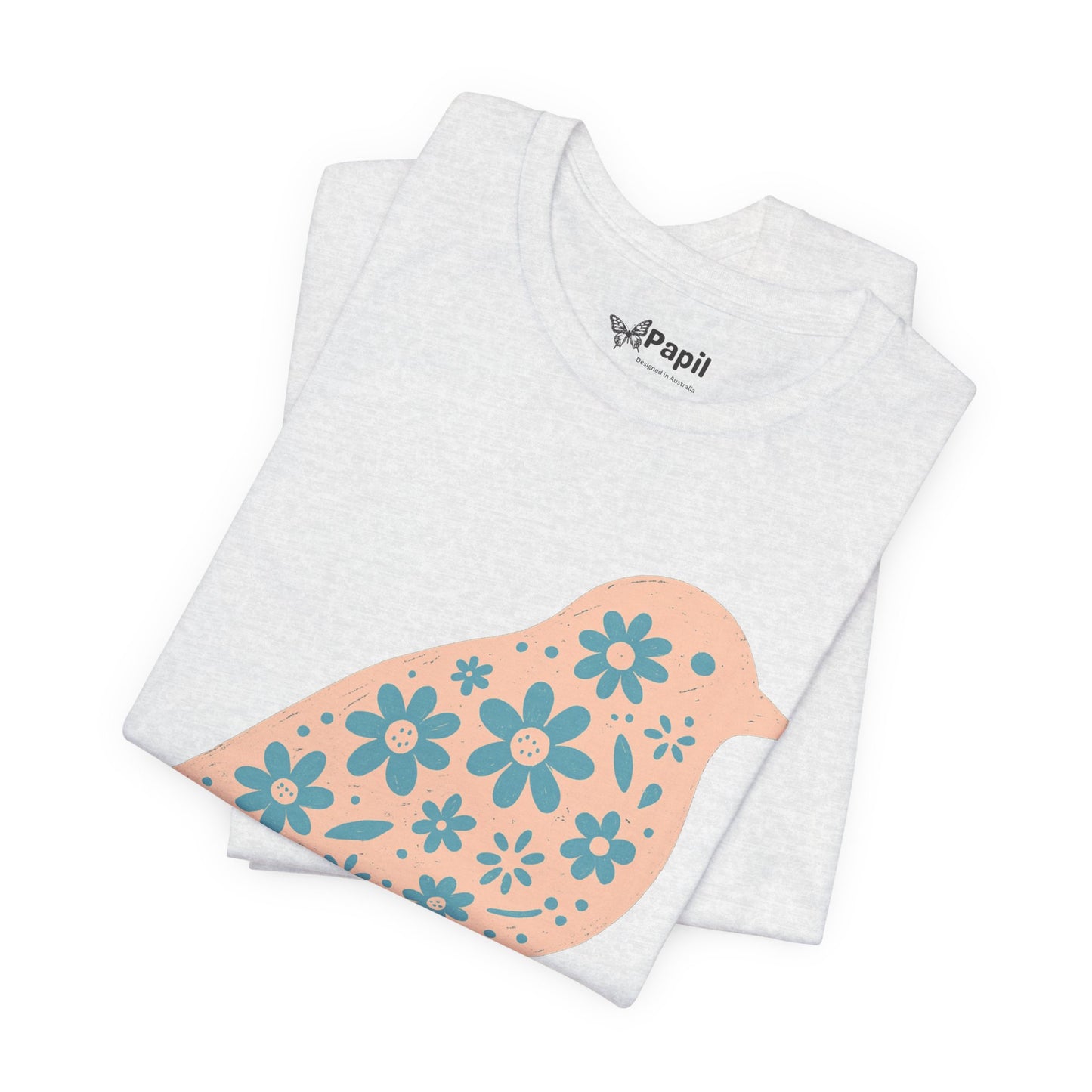 Little Bird, Big Charm — Floral Spring Bird Unisex Graphic Tee