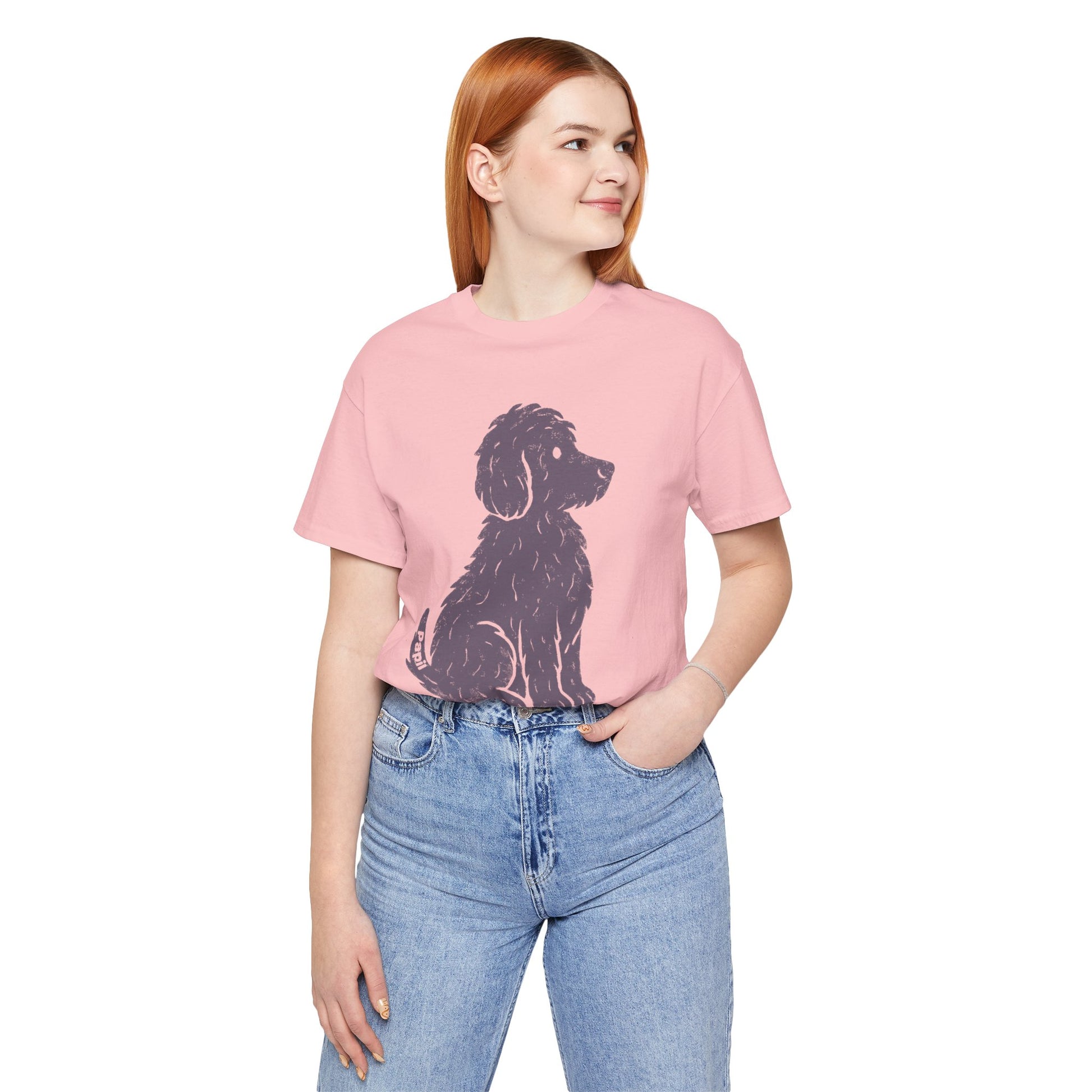 Good Dog Energy — Cute Sitting Puppy Unisex Graphic Tee