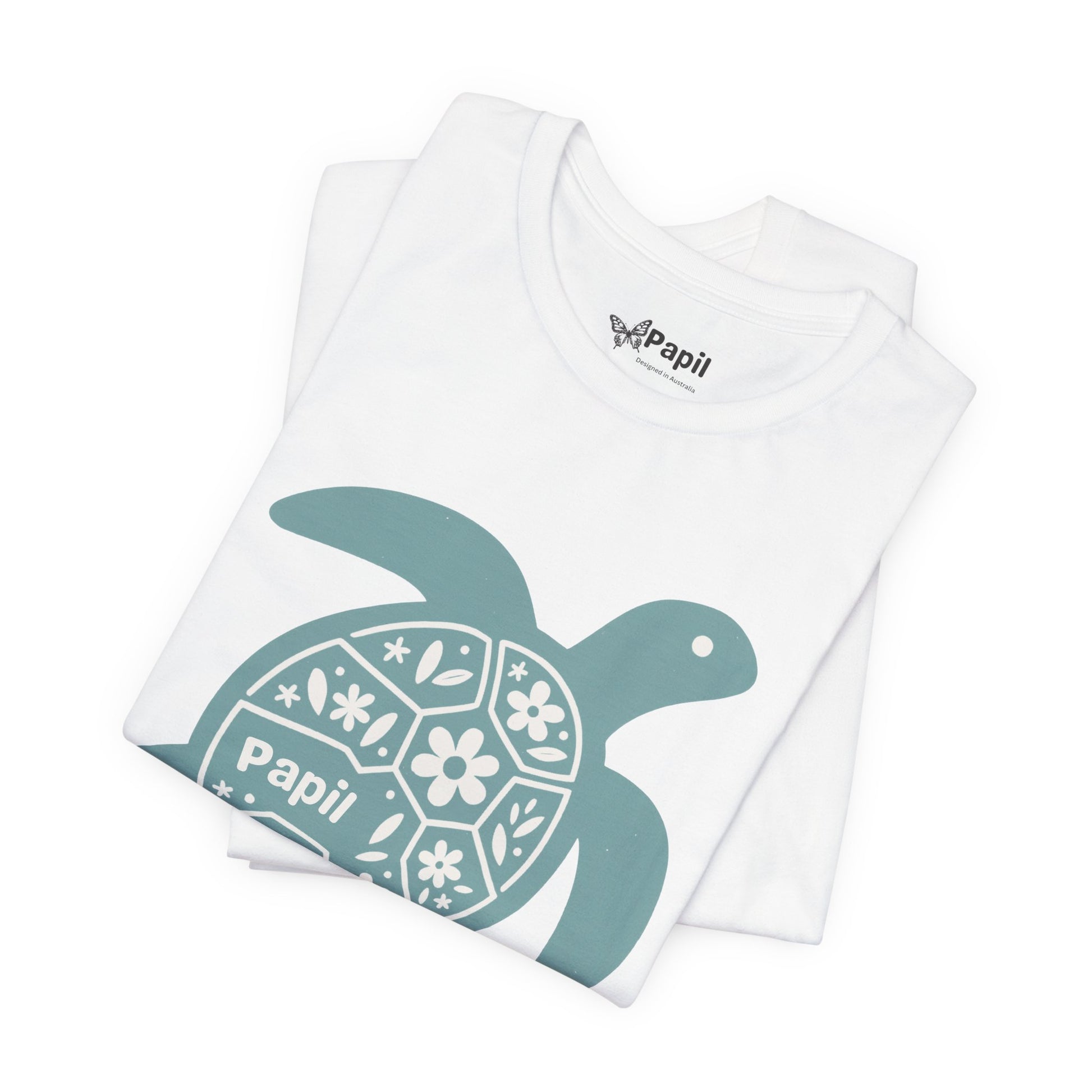 Shell Yeah! Floral Sea Turtle Unisex Graphic Tee