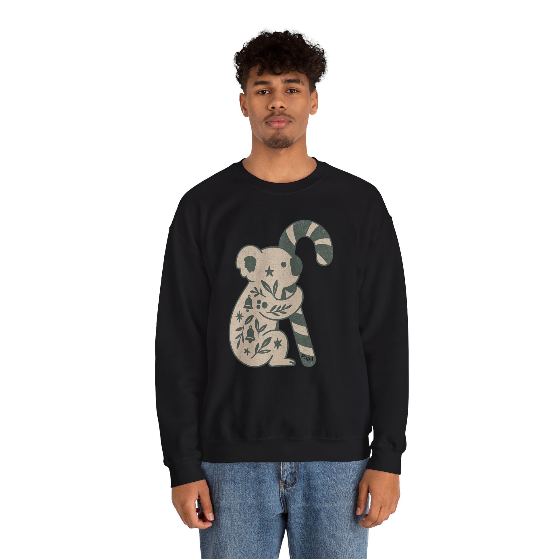 G'day Koala Christmas Sweatshirt, Cosy Botanical Unisex Jumper for the Aussie Holidays