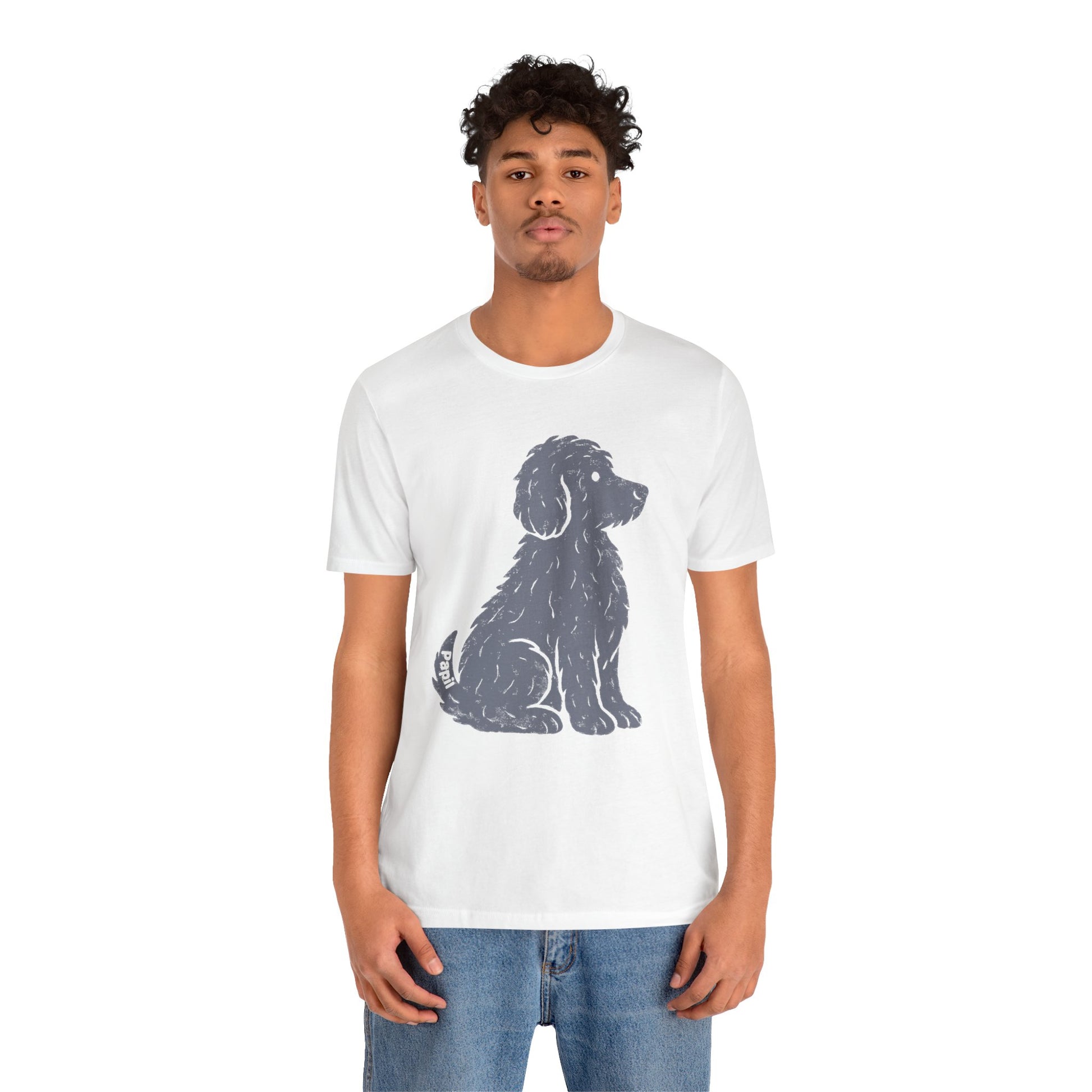 Good Dog Energy — Cute Sitting Puppy Unisex Graphic Tee