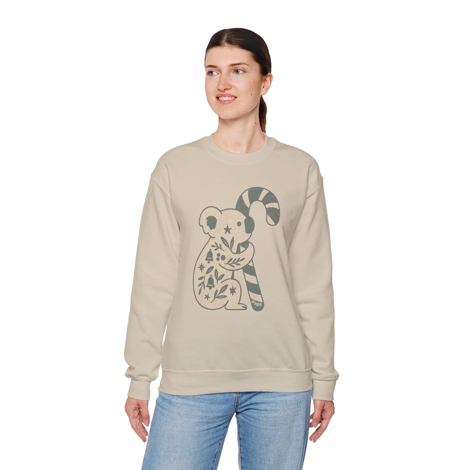 G'day Koala Christmas Sweatshirt, Cosy Botanical Unisex Jumper for the Aussie Holidays