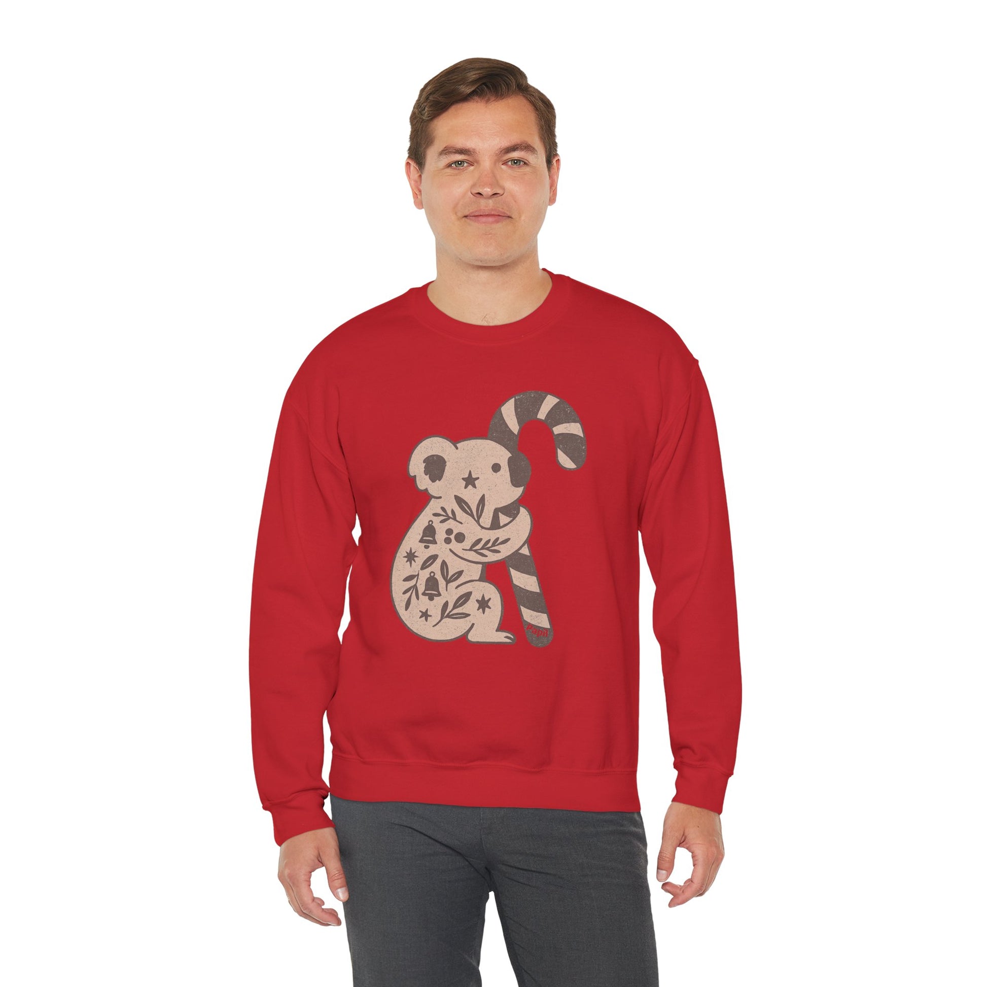 G'day Koala Christmas Sweatshirt, Cosy Botanical Unisex Jumper for the Aussie Holidays