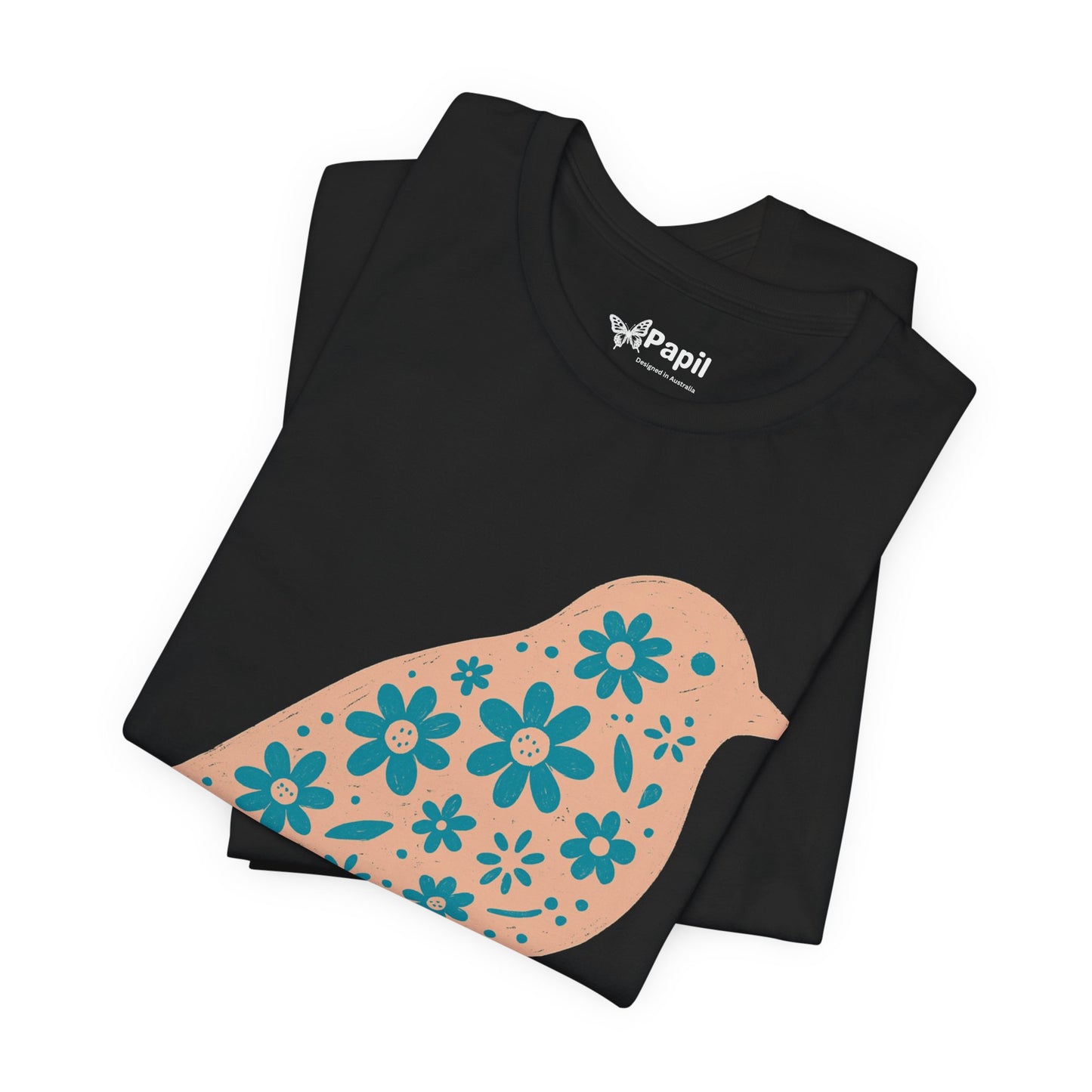 Little Bird, Big Charm — Floral Spring Bird Unisex Graphic Tee