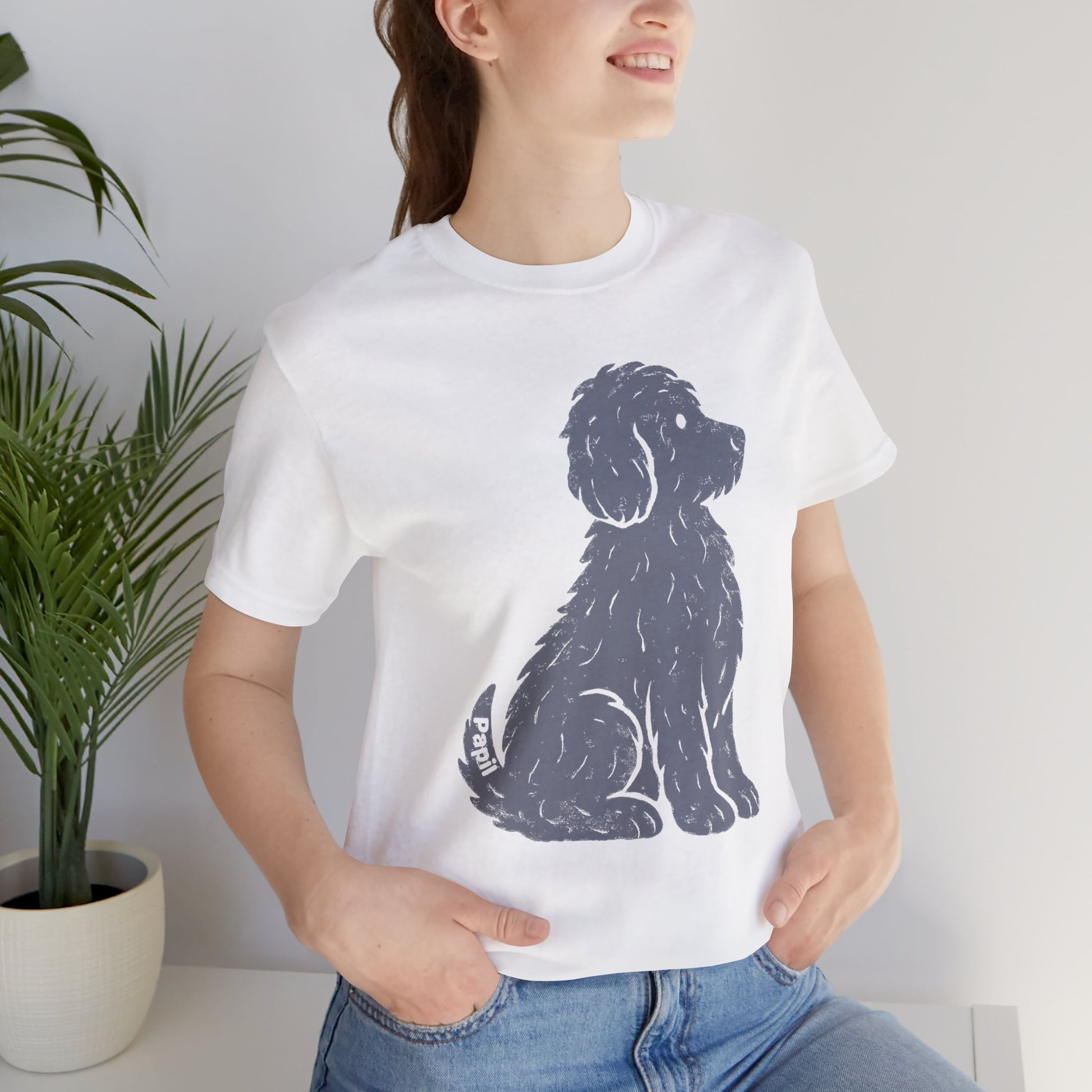 Good Dog Energy — Cute Sitting Puppy Unisex Graphic Tee