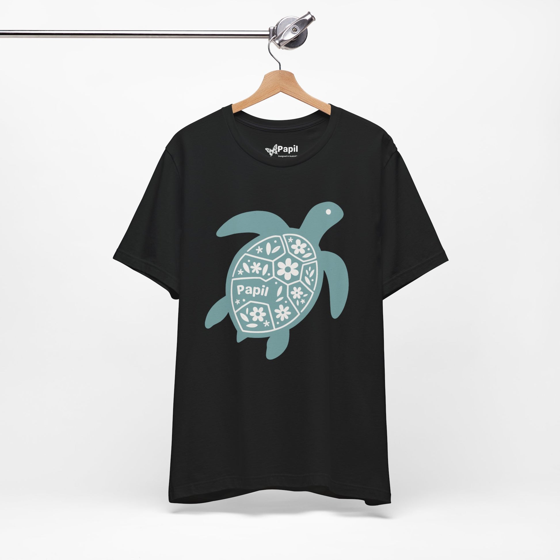 Shell Yeah! Floral Sea Turtle Unisex Graphic Tee
