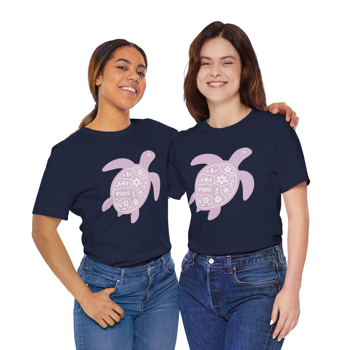 Shell Yeah! Floral Sea Turtle Unisex Graphic Tee