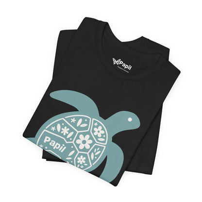 Shell Yeah! Floral Sea Turtle Unisex Graphic Tee