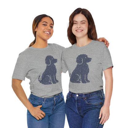 Good Dog Energy — Cute Sitting Puppy Unisex Graphic Tee