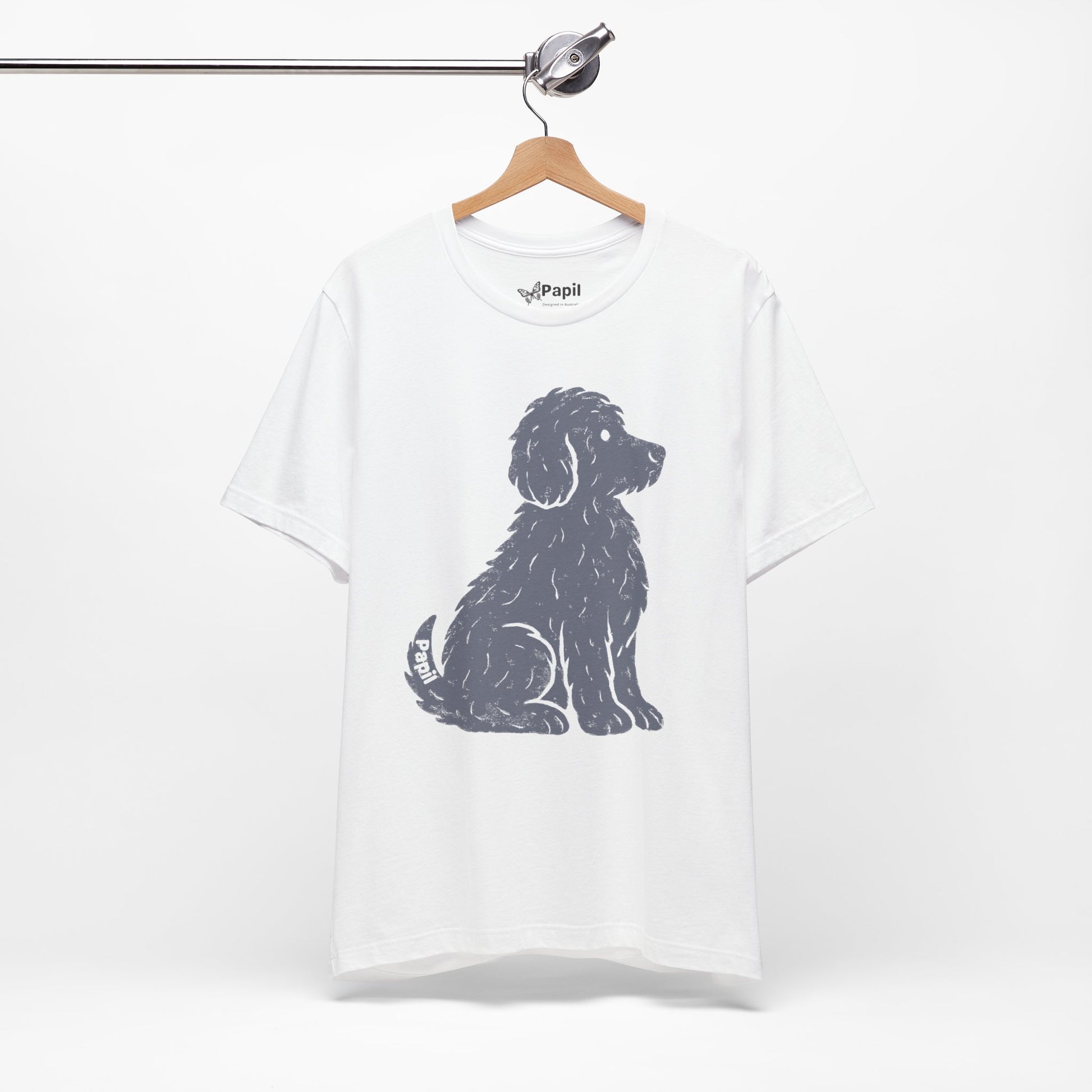 Good Dog Energy — Cute Sitting Puppy Unisex Graphic Tee