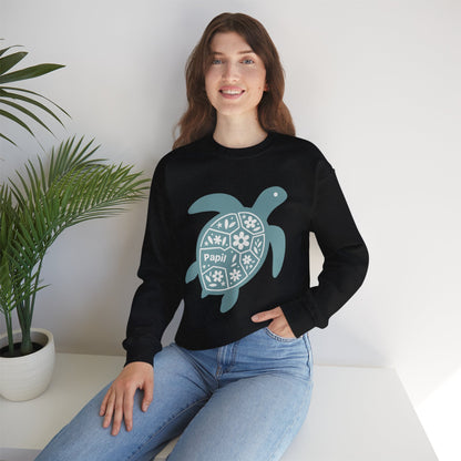 Shell Yeah! Floral Sea Turtle Cosy Crewneck Sweatshirt