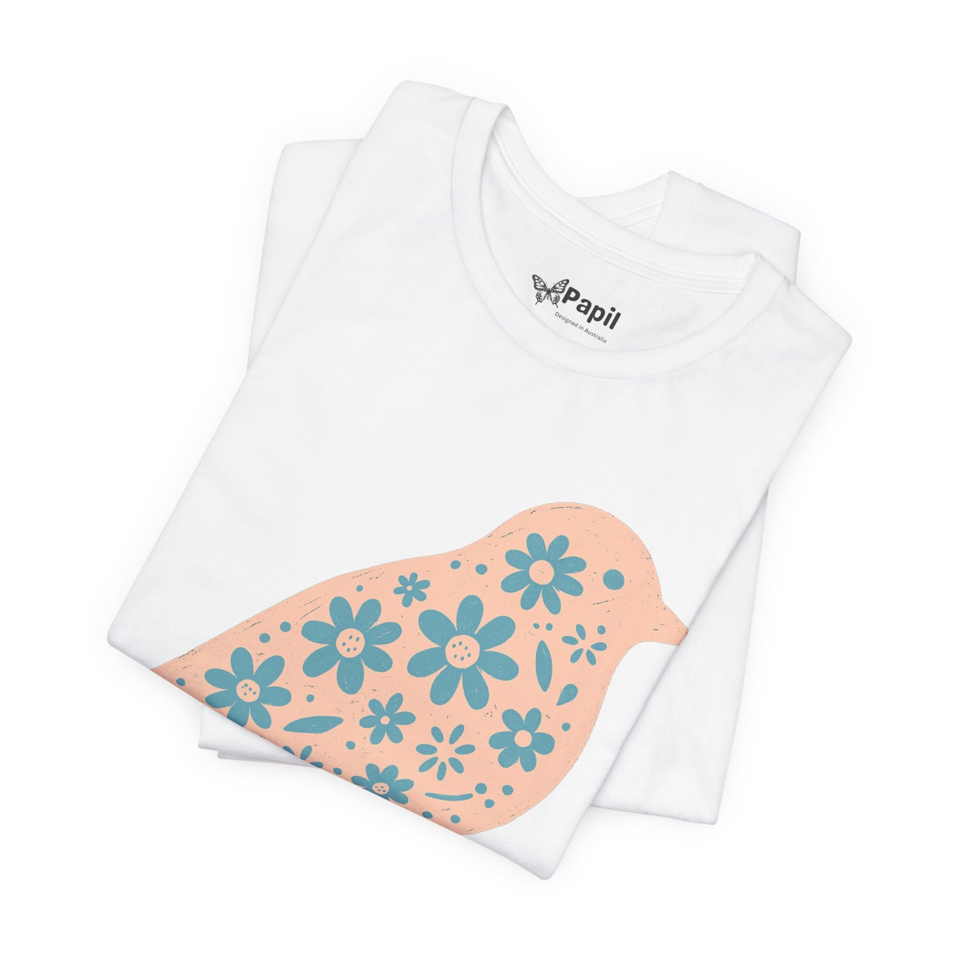 Little Bird, Big Charm — Floral Spring Bird Unisex Graphic Tee