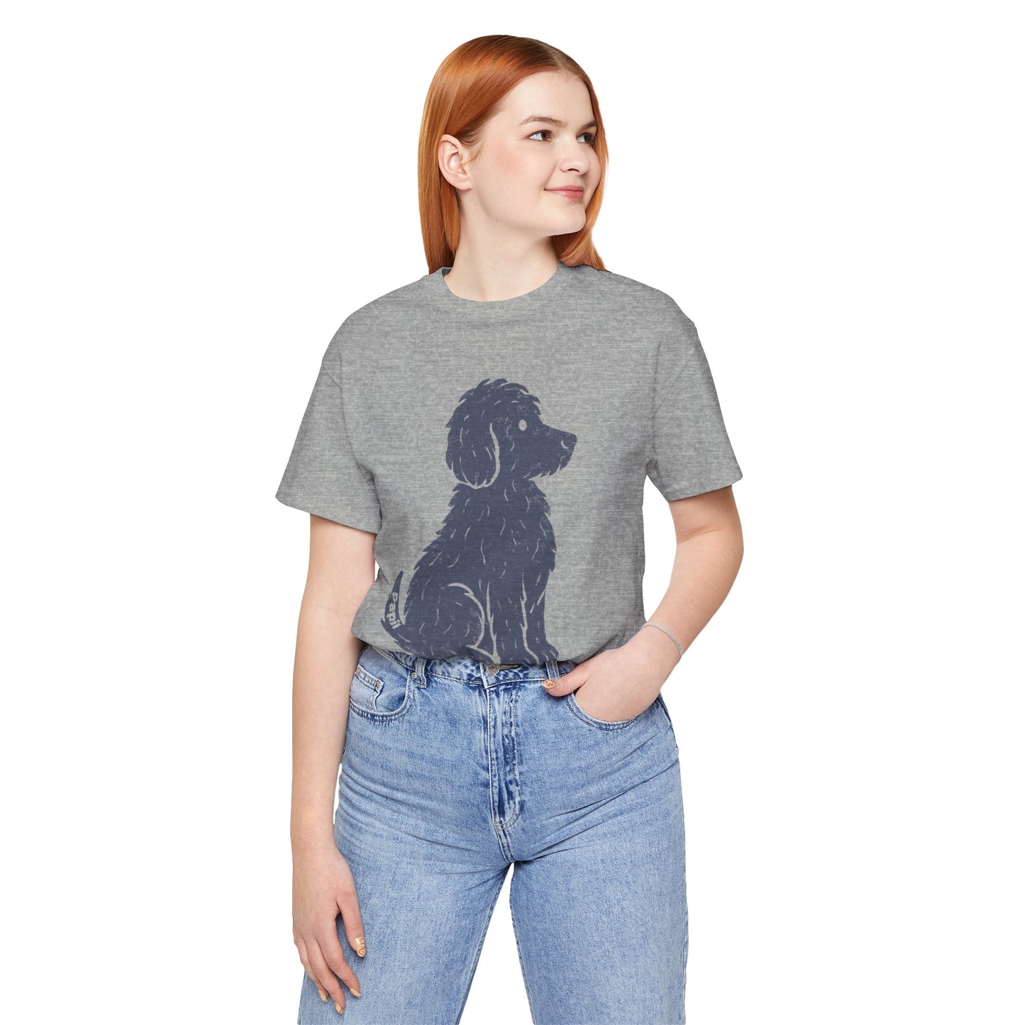 Good Dog Energy — Cute Sitting Puppy Unisex Graphic Tee