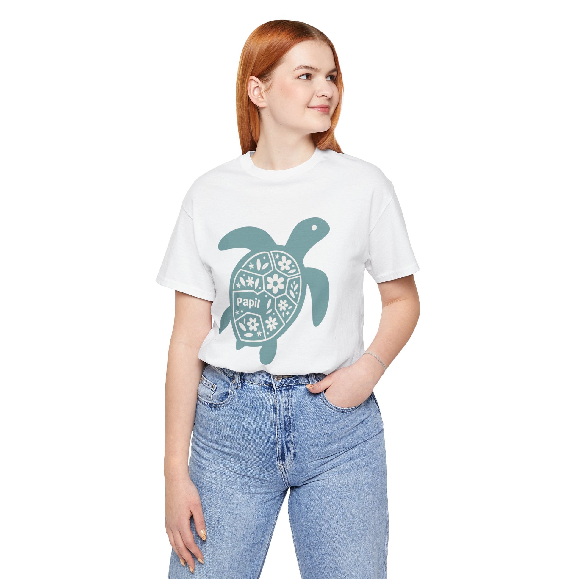 Shell Yeah! Floral Sea Turtle Unisex Graphic Tee
