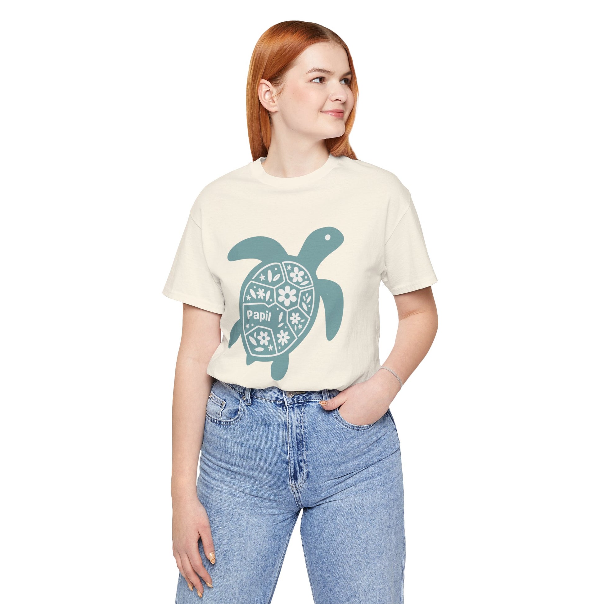 Shell Yeah! Floral Sea Turtle Unisex Graphic Tee