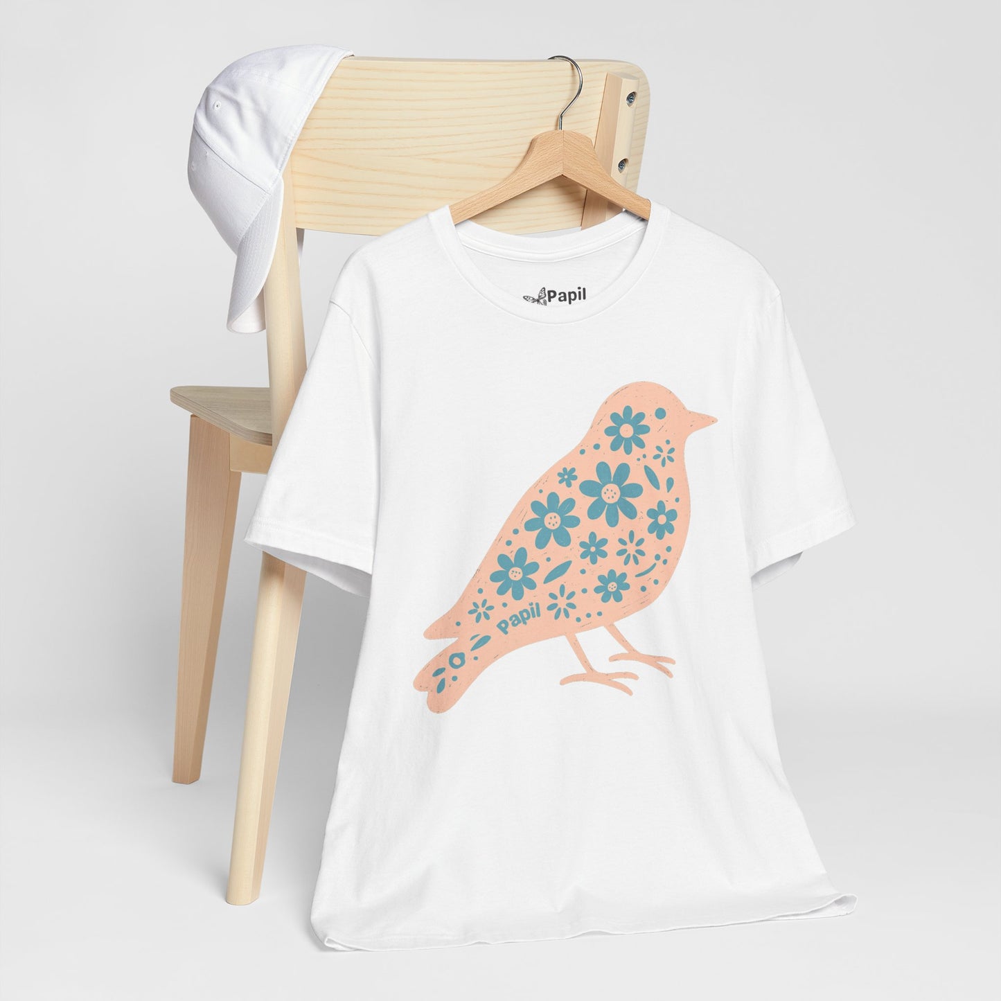 Little Bird, Big Charm — Floral Spring Bird Unisex Graphic Tee