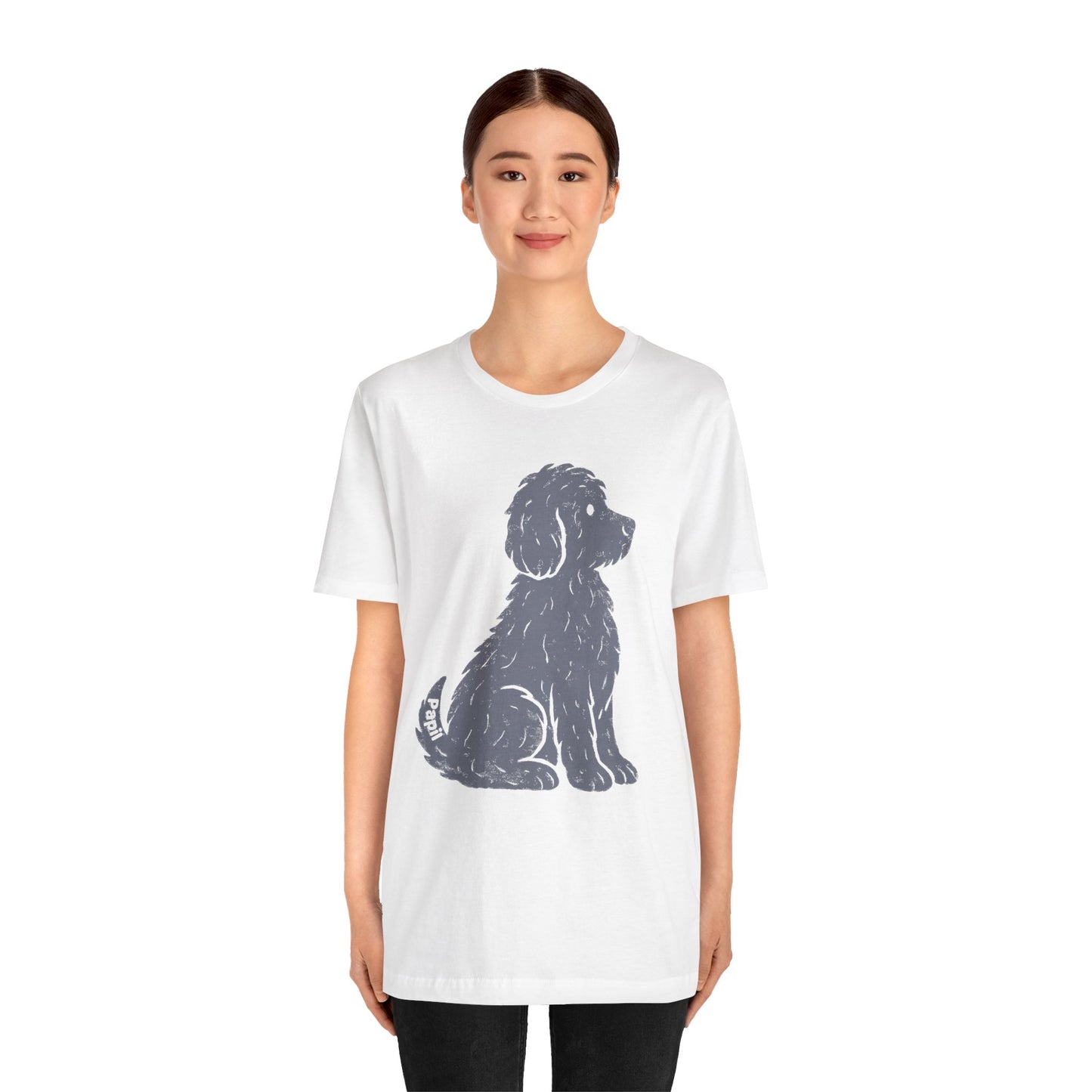 Good Dog Energy — Cute Sitting Puppy Unisex Graphic Tee