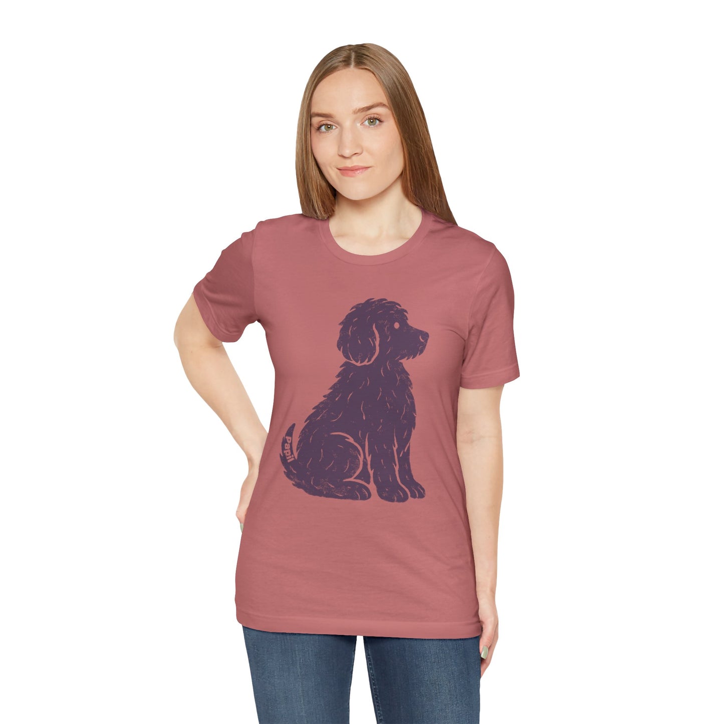 Good Dog Energy — Cute Sitting Puppy Unisex Graphic Tee