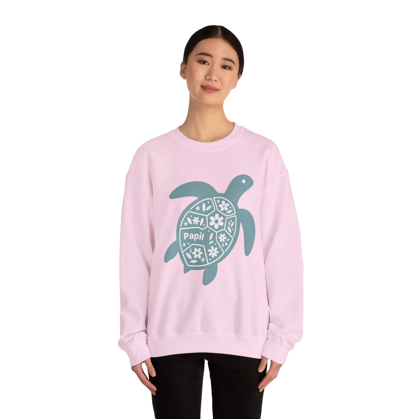 Shell Yeah! Floral Sea Turtle Cosy Crewneck Sweatshirt