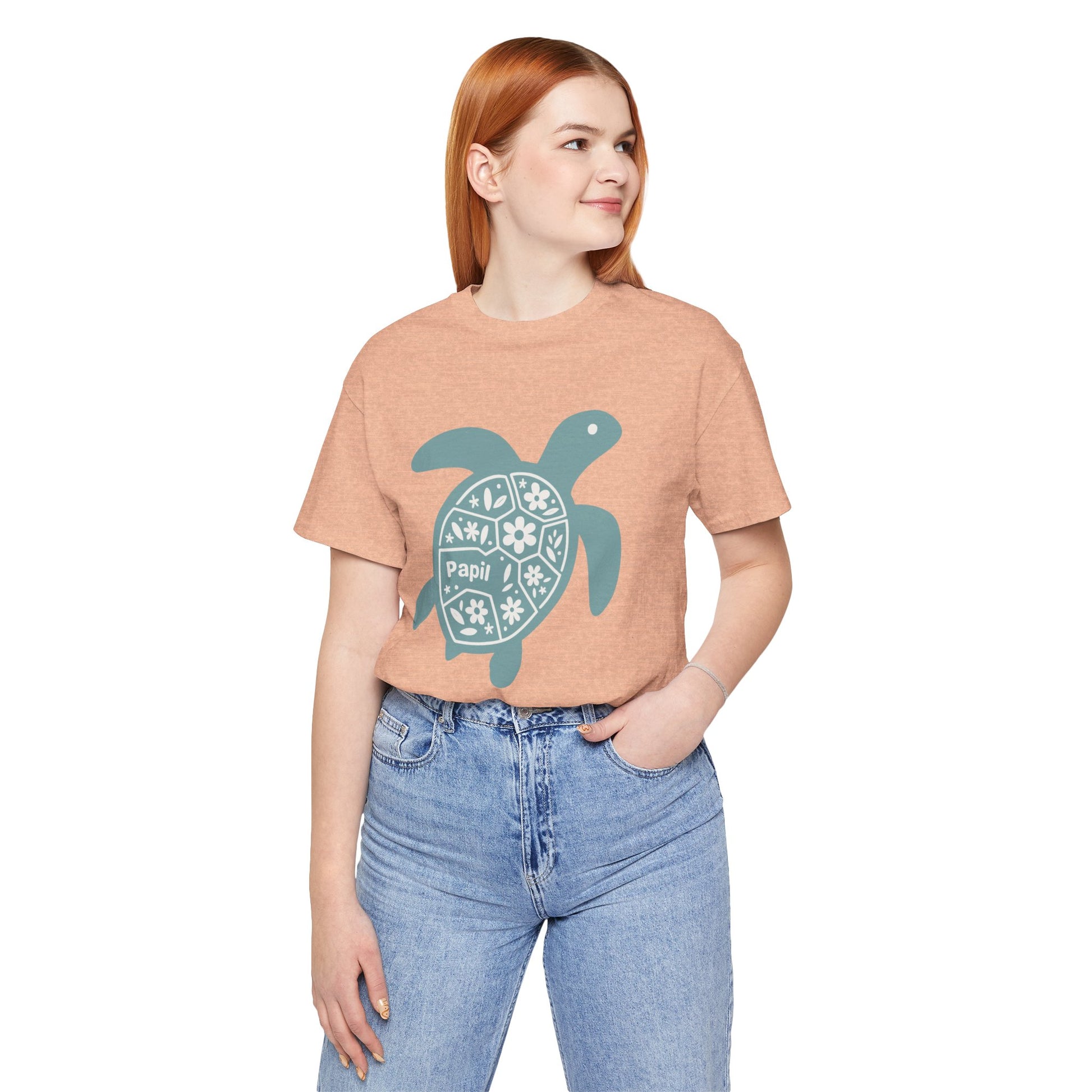 Shell Yeah! Floral Sea Turtle Unisex Graphic Tee