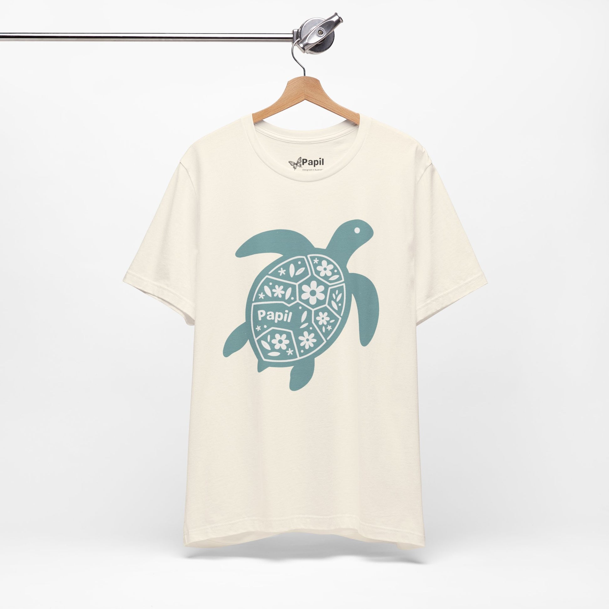 Shell Yeah! Floral Sea Turtle Unisex Graphic Tee