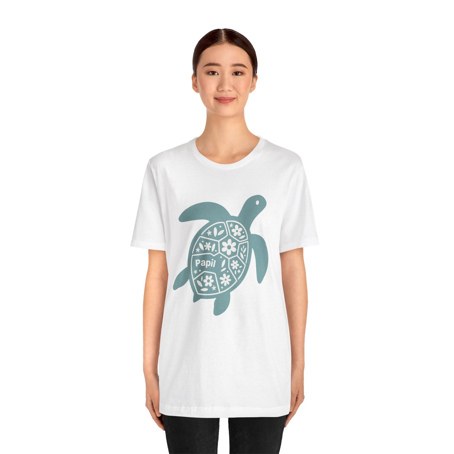 Shell Yeah! Floral Sea Turtle Unisex Graphic Tee