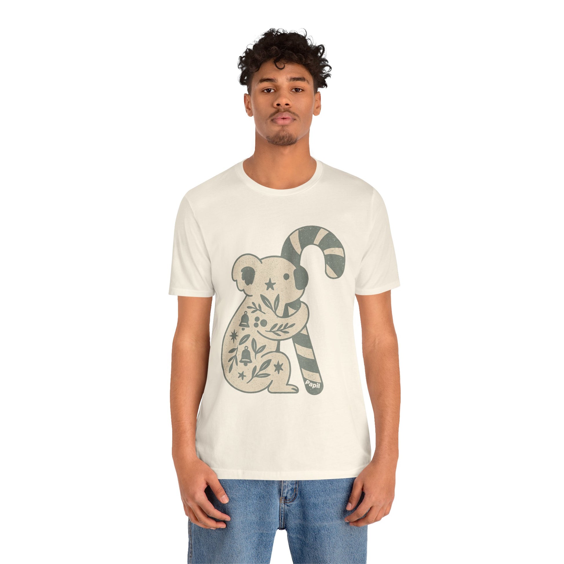 G'day Koala Christmas Tee, Cosy Botanical Unisex Aussie Holiday Shirt
