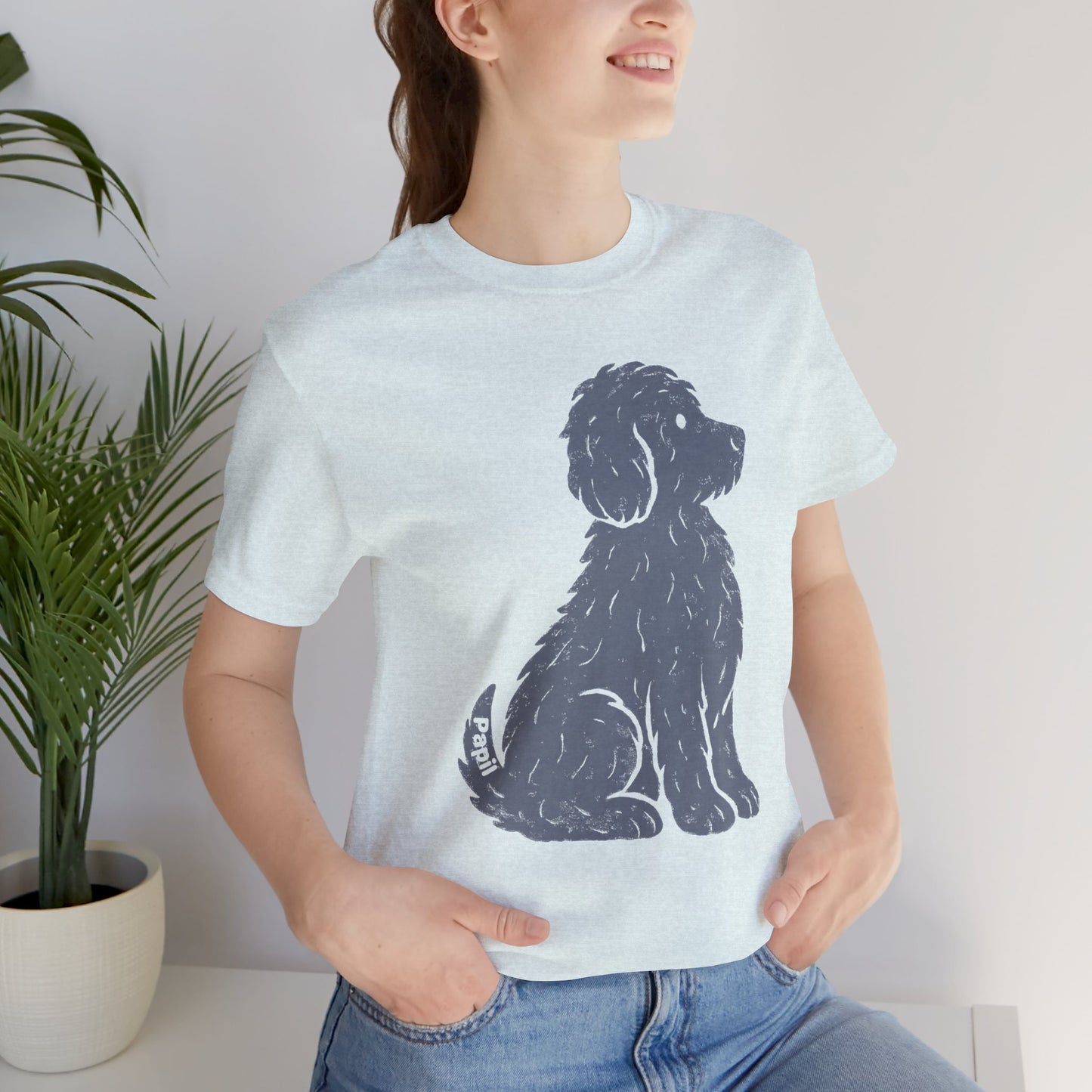Good Dog Energy — Cute Sitting Puppy Unisex Graphic Tee