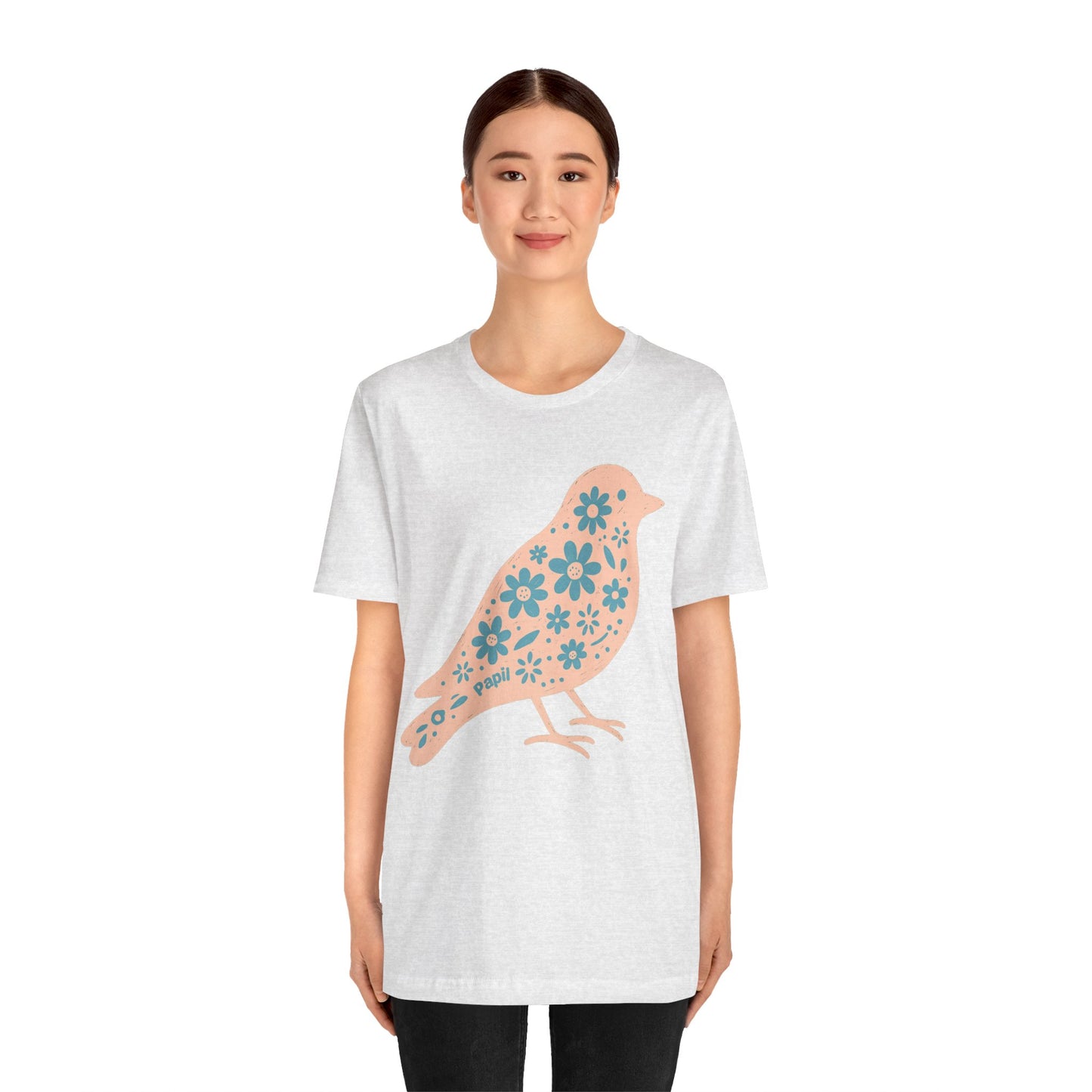 Little Bird, Big Charm — Floral Spring Bird Unisex Graphic Tee