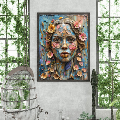 Bloom & Fracture Surreal Portrait Wall Art Poster