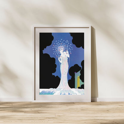 Butterfly Muse Art Deco Wall Art Poster