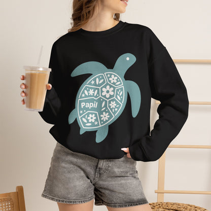 Shell Yeah! Floral Sea Turtle Cosy Crewneck Sweatshirt