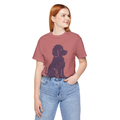 Good Dog Energy — Cute Sitting Puppy Unisex Graphic Tee