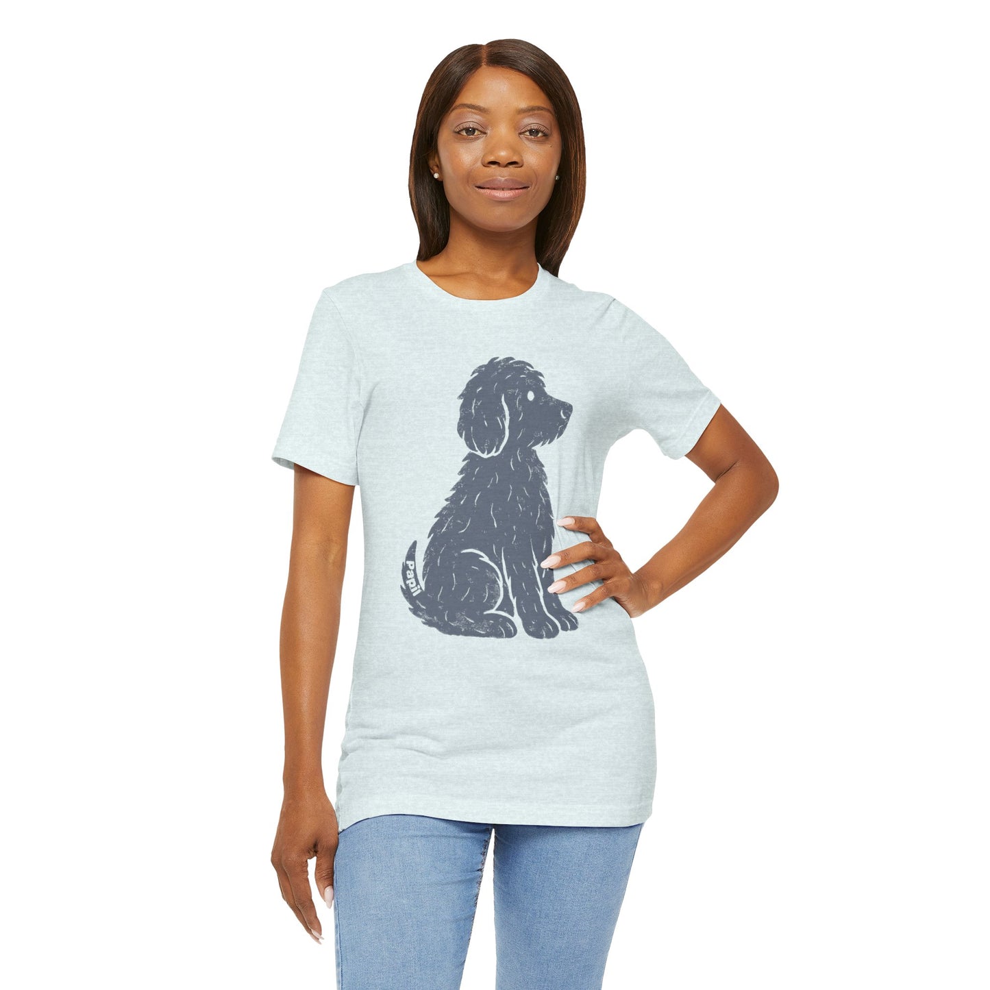 Good Dog Energy — Cute Sitting Puppy Unisex Graphic Tee