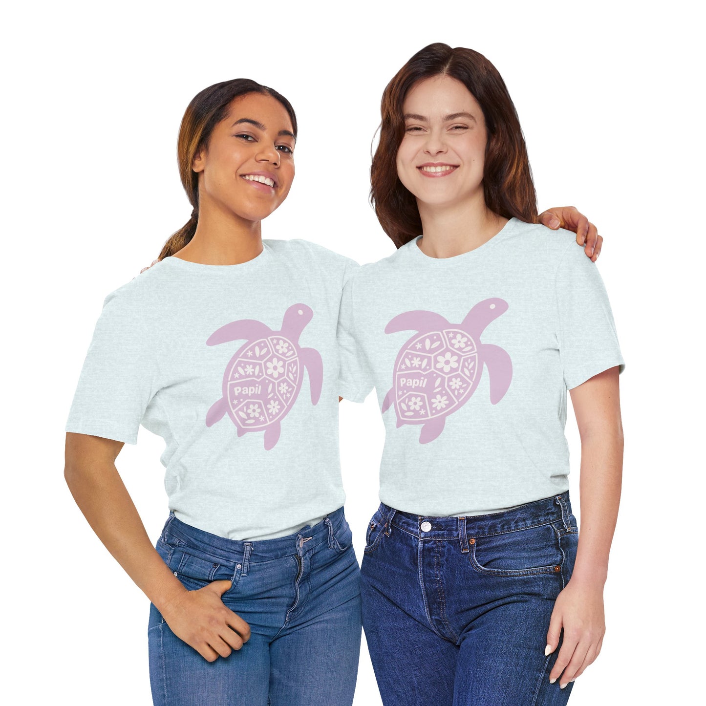 Shell Yeah! Floral Sea Turtle Unisex Graphic Tee
