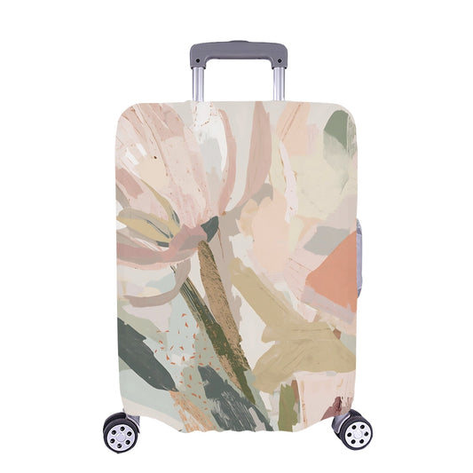 Abstract Floral Botanical Luggage Cover One Size ART00003 Luggage Cover (Extra Large) (28"-30")