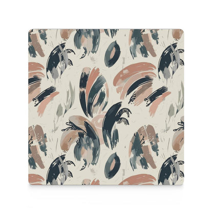 Earthbound Brush Abstract Coasters — US-Made, Set of 4