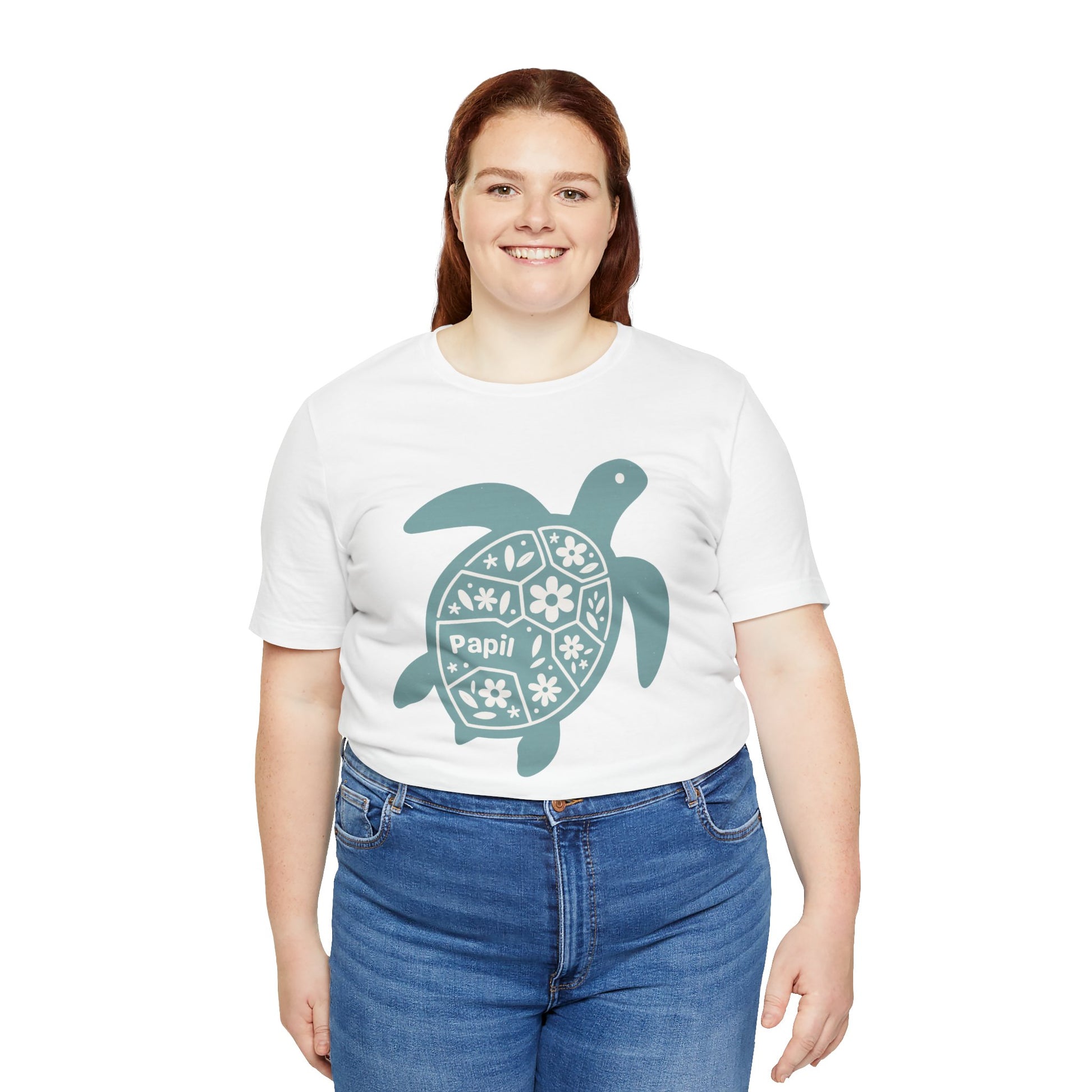 Shell Yeah! Floral Sea Turtle Unisex Graphic Tee