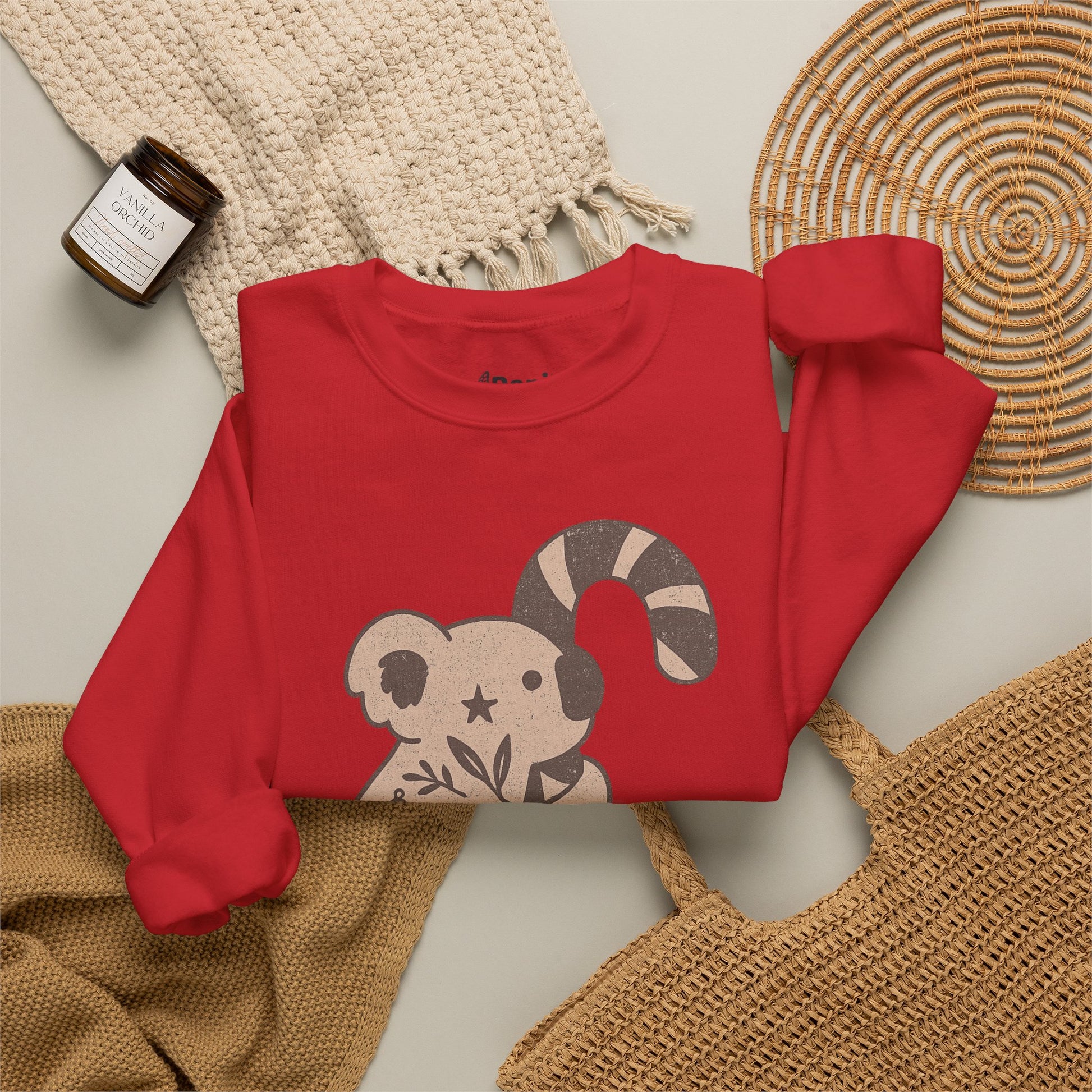 G'day Koala Christmas Sweatshirt, Cosy Botanical Unisex Jumper for the Aussie Holidays