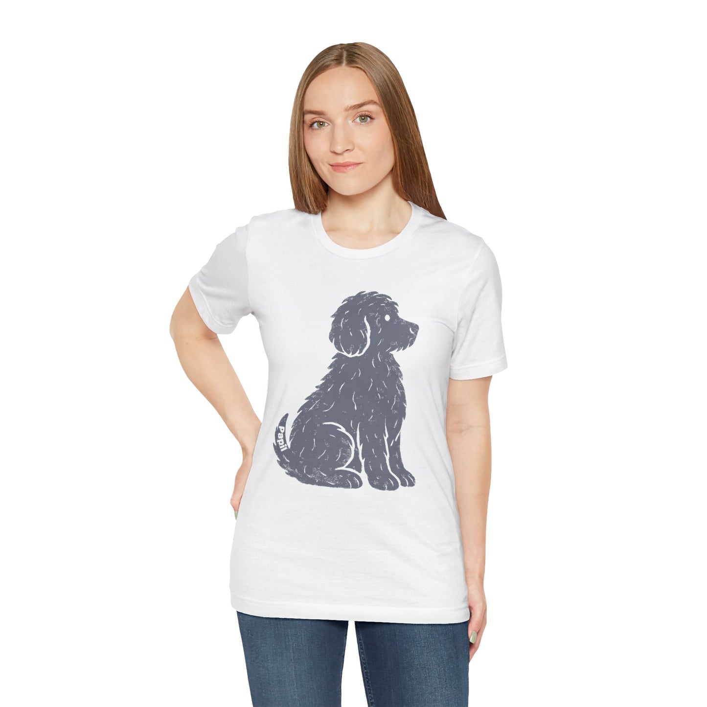Good Dog Energy — Cute Sitting Puppy Unisex Graphic Tee