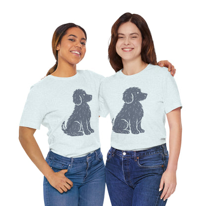 Good Dog Energy — Cute Sitting Puppy Unisex Graphic Tee