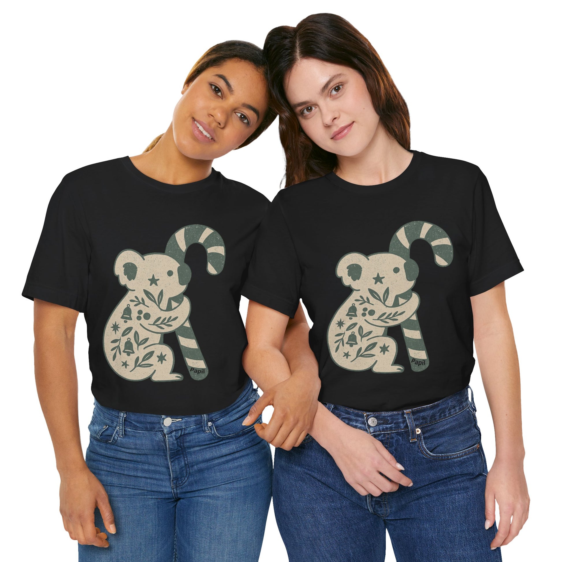 G'day Koala Christmas Tee, Cosy Botanical Unisex Aussie Holiday Shirt