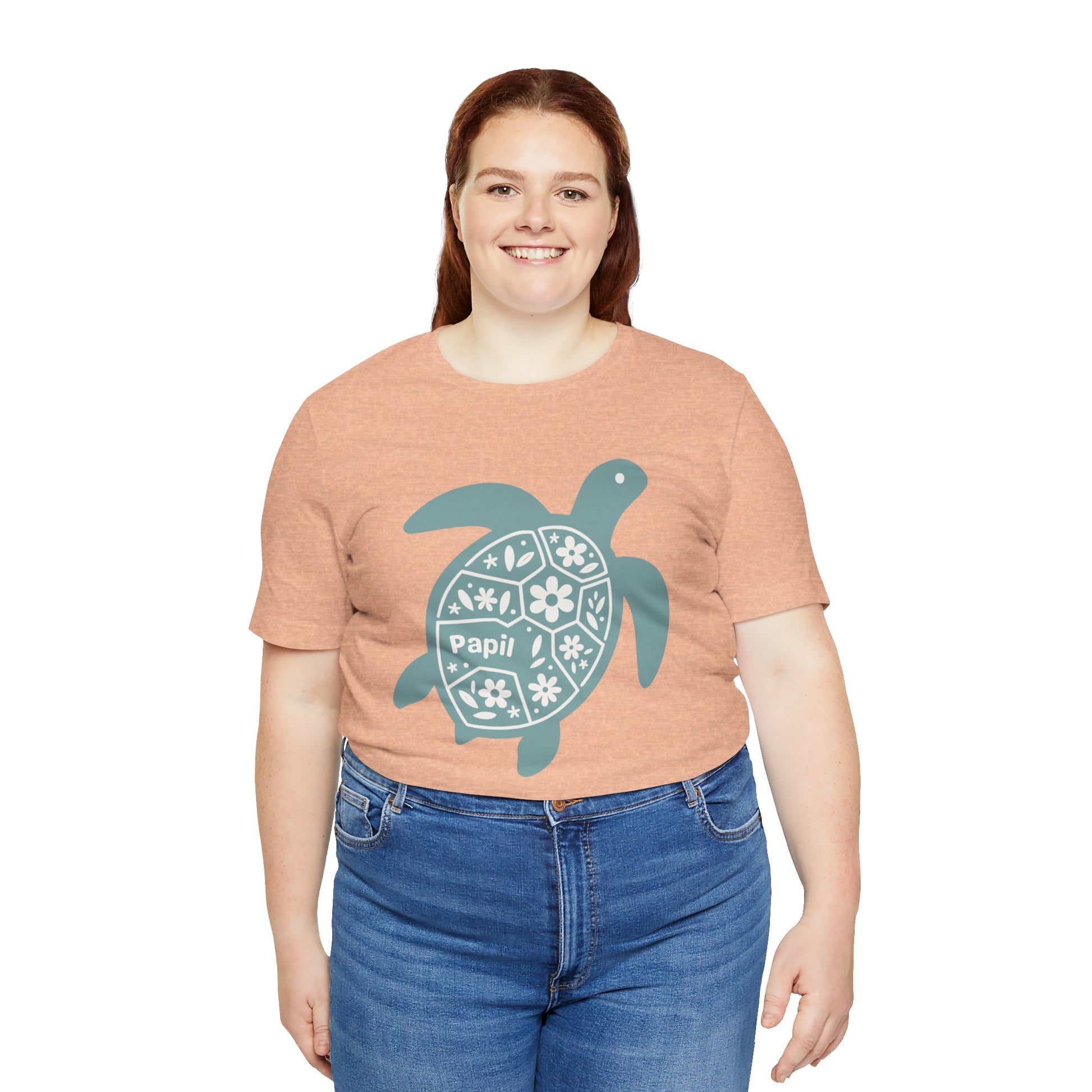 Shell Yeah! Floral Sea Turtle Unisex Graphic Tee