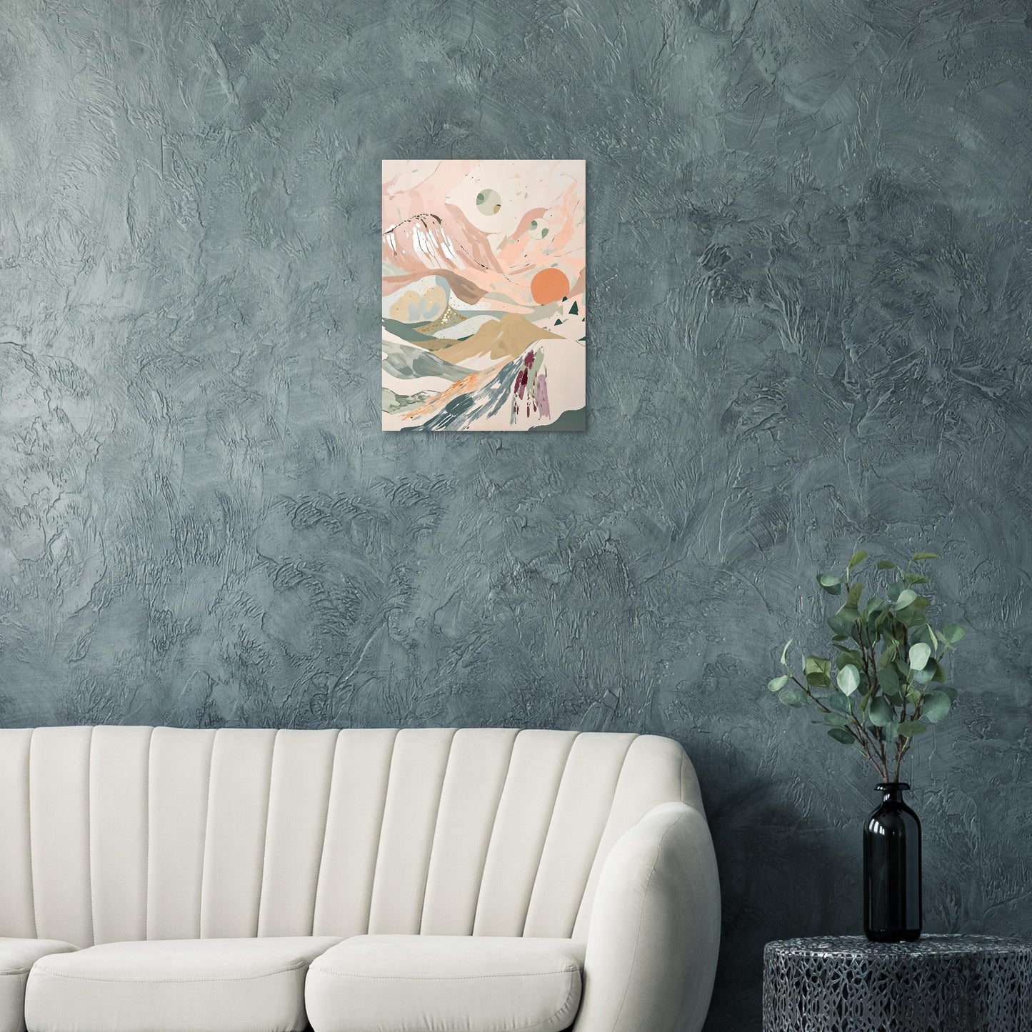 Celestial Desert Dreams Abstract Wall Art Poster