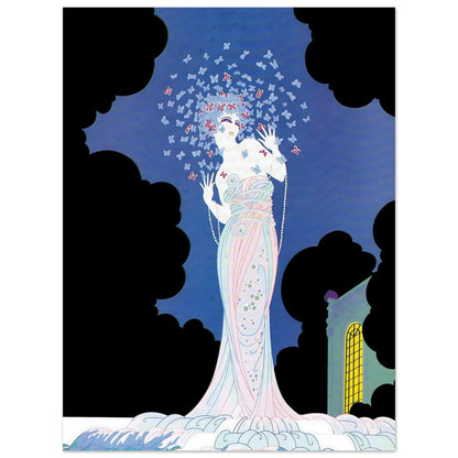 Butterfly Muse Art Deco Wall Art Poster 75x100 cm 30x40″