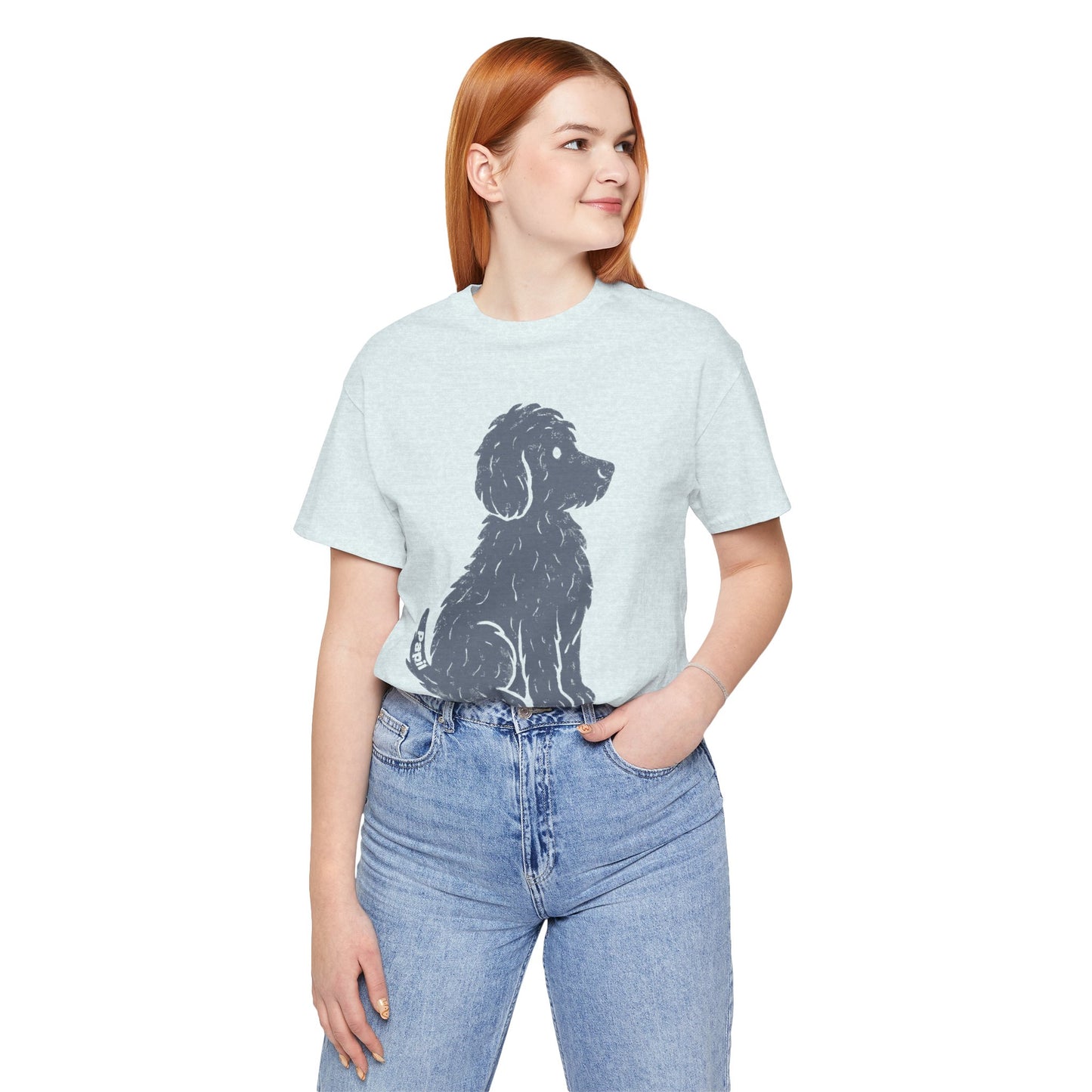 Good Dog Energy — Cute Sitting Puppy Unisex Graphic Tee