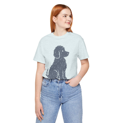 Good Dog Energy — Cute Sitting Puppy Unisex Graphic Tee