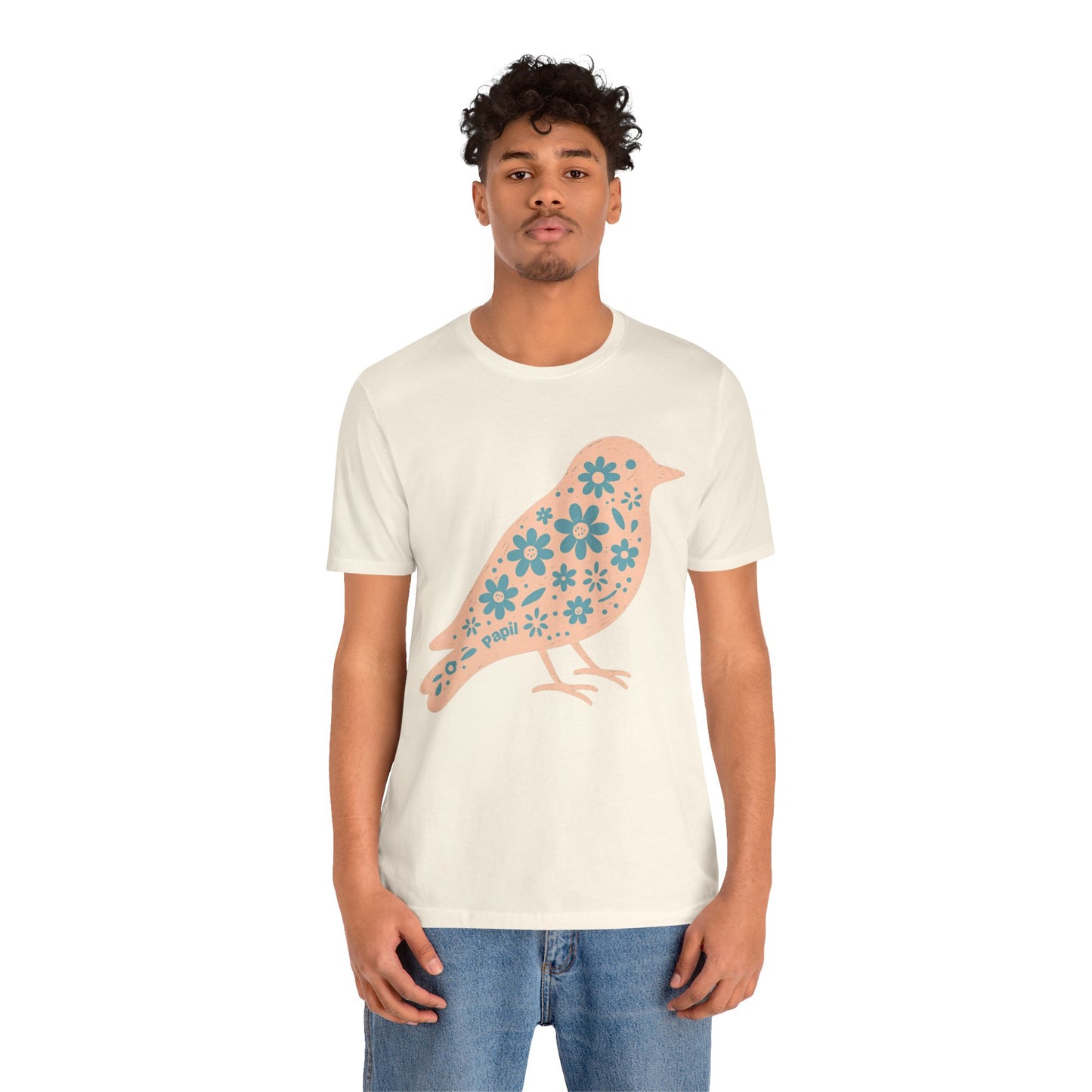 Little Bird, Big Charm — Floral Spring Bird Unisex Graphic Tee