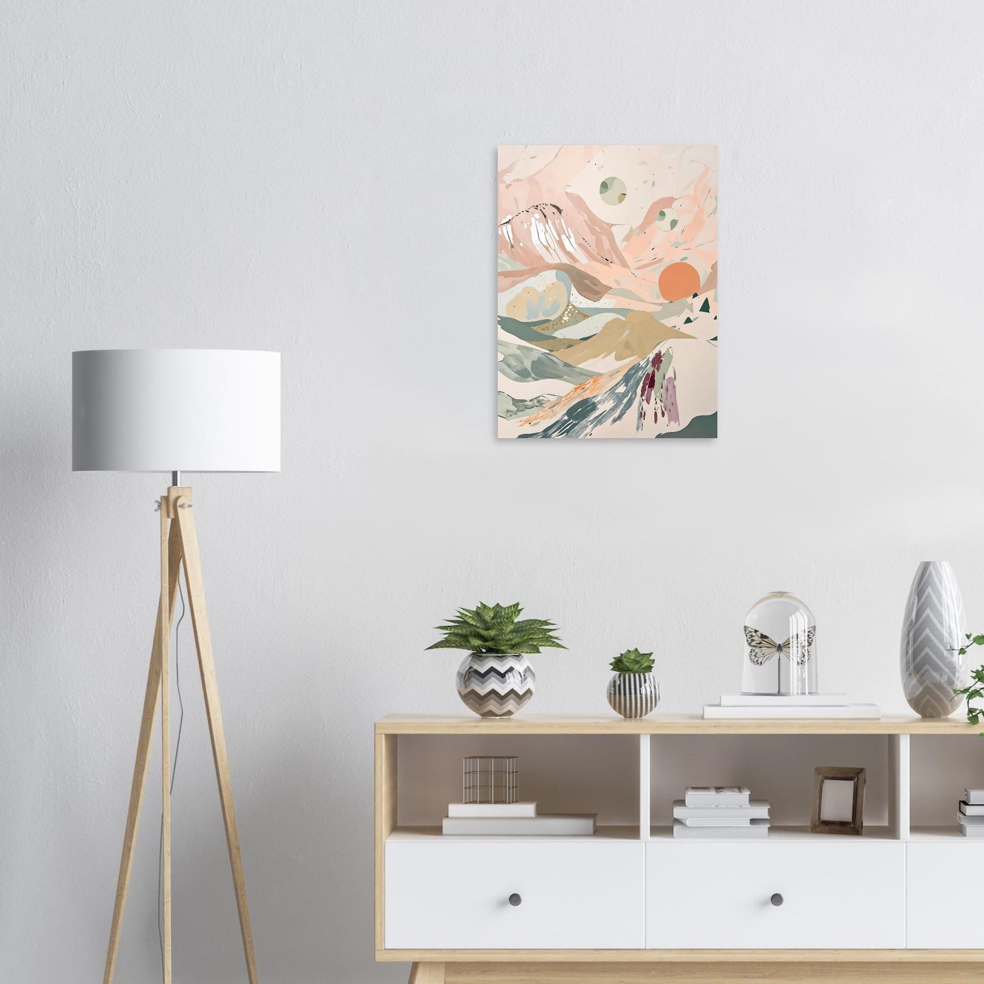Celestial Desert Dreams Abstract Wall Art Poster