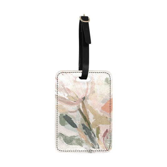 Abstract Floral Botanical Luggage Tag One Size